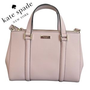 LIKE NEW- Kate Spade Newberry Lane- Loden Small Satchel/Crossbody! (Light Pink)